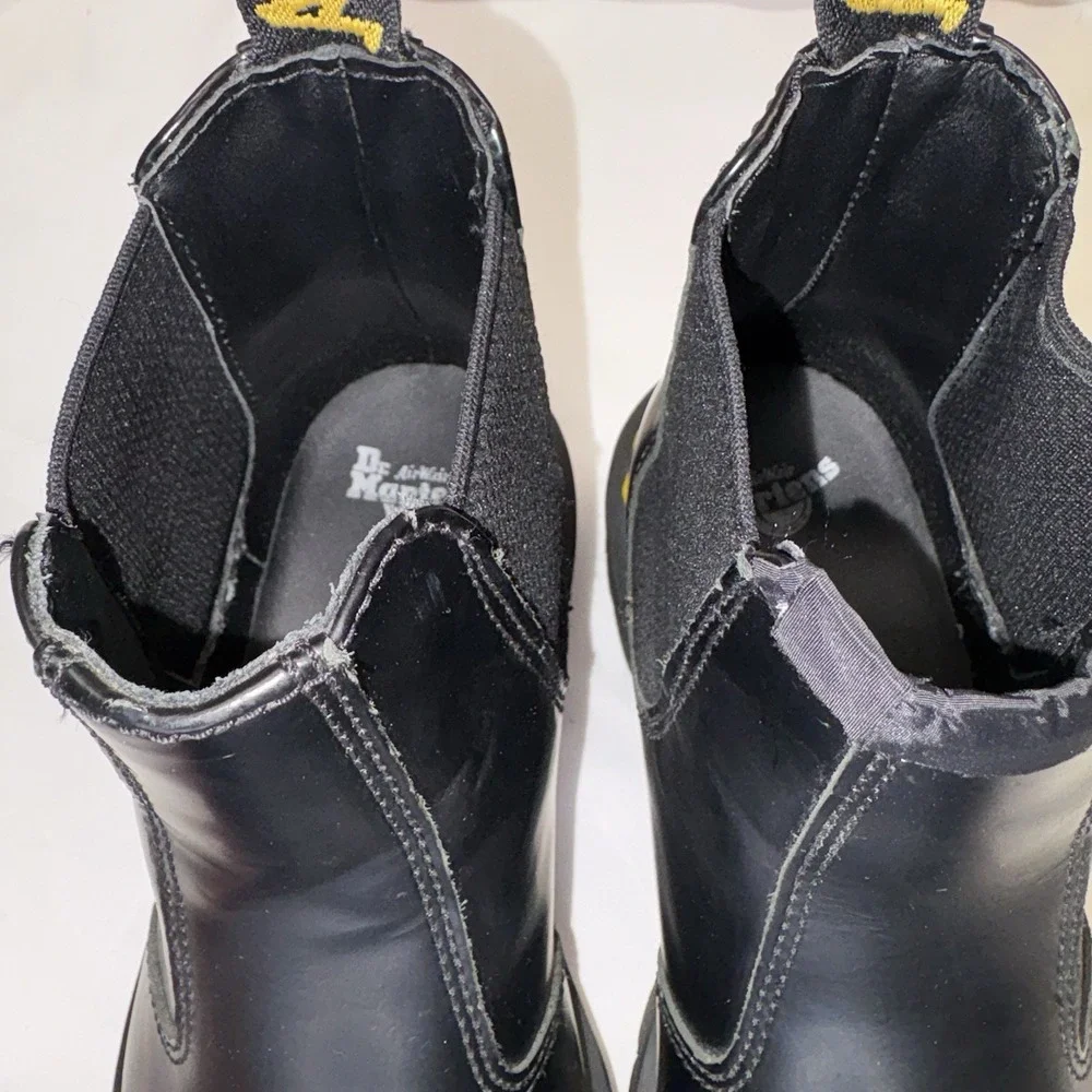 Dr Martens 2976 Bex Chelsea Boot Mens US 7 W 8 Soft Toe Work Black Leather Ankle